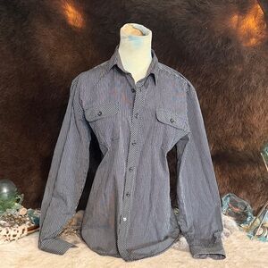 Striped Button-Up Shirt S (3348)